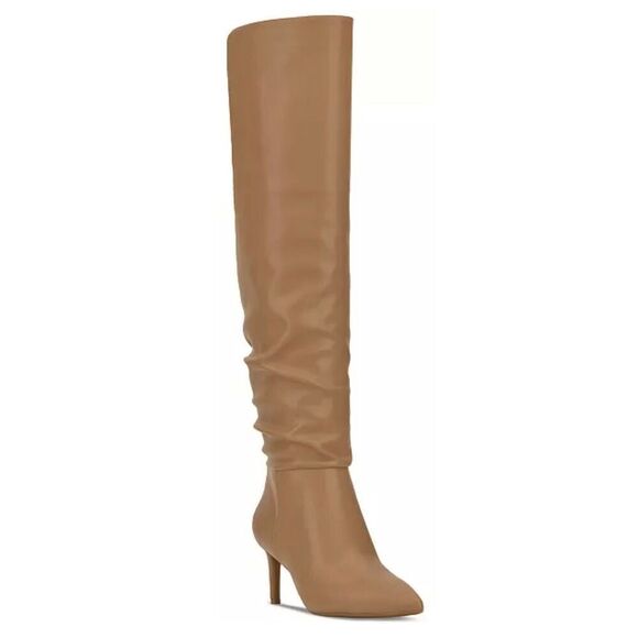 International Concepts INC Over The‎ Knee Boots Size 6.5 Caramel Pointed Toe - Picture 1 of 12